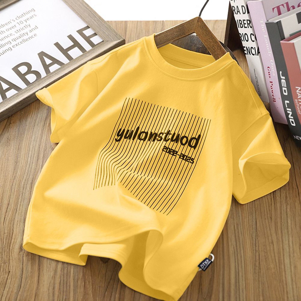 Kids' Soft Cotton Geometric Graphic Tee