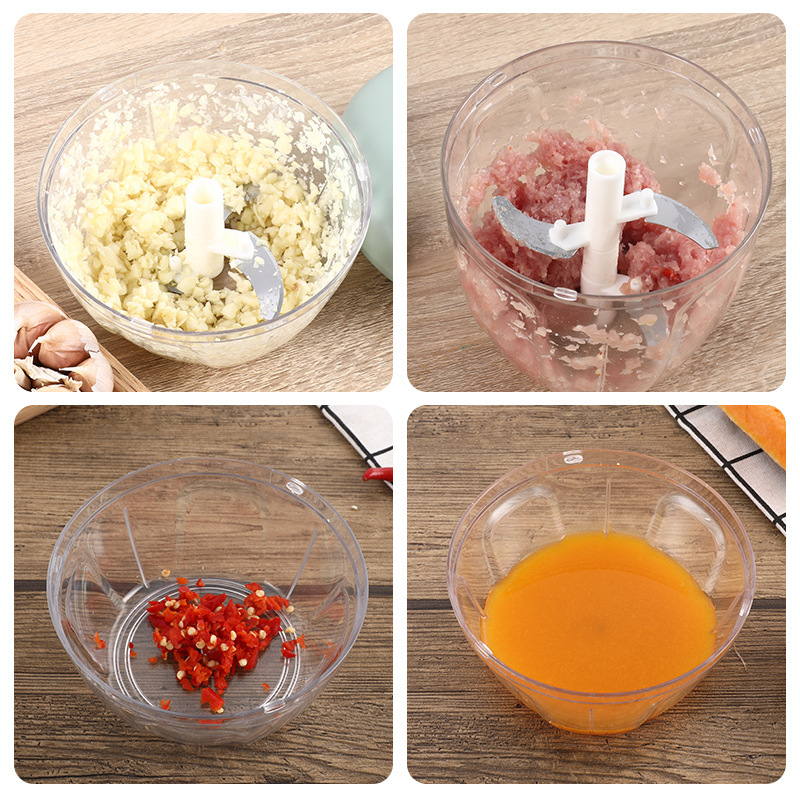 Hand-Pull Speed Food Chopper & Garlic Mincer