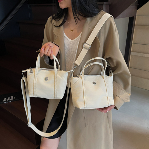 Women's Mini Crinkled Nylon Top-Handle Bag